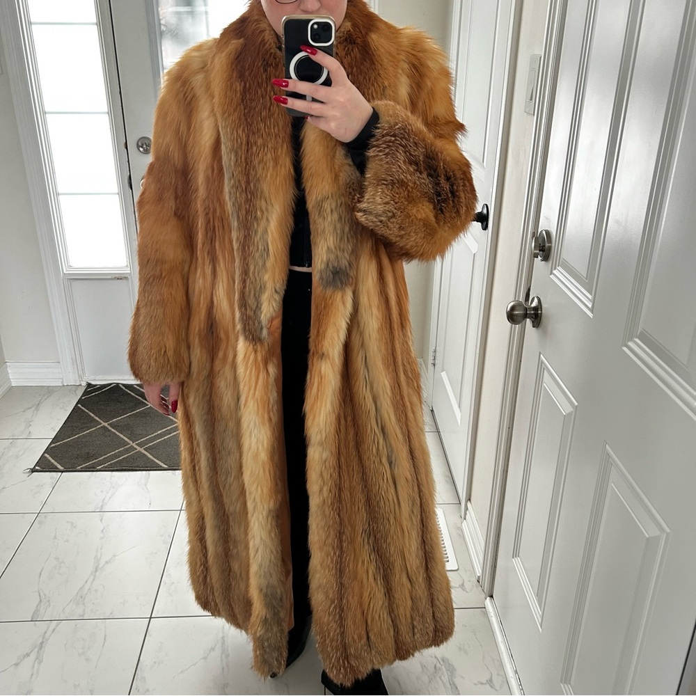 Red Fox Fur Coat